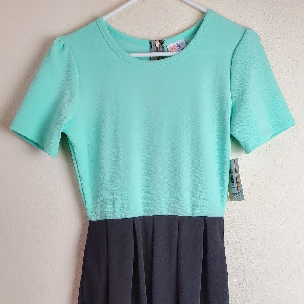 Lularoe Ameila Sea Foam Green Dress